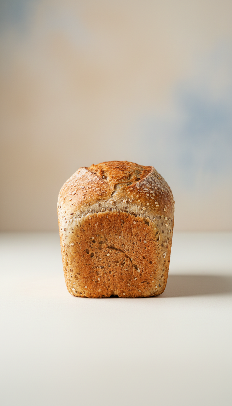 Staple whole grain bread loaf hearty slices